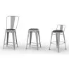 Set van 4 Magnetische Kussens voor Vierkante Zitstoel – Imitatieleer – Stylix image 7