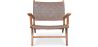 Loungestoel met Armleuningen - Boho Bali Design Armchair - Hout en Lederen - Recia image 7