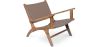 Loungestoel met Armleuningen - Boho Bali Design Armchair - Hout en Lederen - Recia image 7
