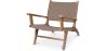 Loungestoel met Armleuningen - Boho Bali Design Armchair - Hout en Lederen - Recia image 7