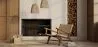 Loungestoel met Armleuningen - Boho Bali Design Armchair - Hout en Lederen - Recia image 7