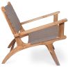 Loungestoel met Armleuningen - Boho Bali Design Armchair - Hout en Lederen - Recia image 7