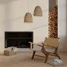 Loungestoel met Armleuningen - Boho Bali Design Armchair - Hout en Lederen - Recia image 7