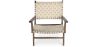 Loungestoel met Armleuningen - Boho Bali Design Armchair - Hout en Linnen - Recia image 7