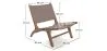 Loungestoel - Boho Bali Design Armchair - Hout en Lederen - Recia image 7