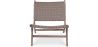 Loungestoel - Boho Bali Design Armchair - Hout en Lederen - Recia image 7