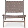 Loungestoel - Boho Bali Design Armchair - Hout en Lederen - Recia image 7
