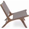 Loungestoel - Boho Bali Design Armchair - Hout en Lederen - Recia image 7