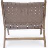 Loungestoel - Boho Bali Design Armchair - Hout en Lederen - Recia image 7