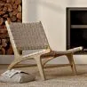 Loungestoel - Handgemaakt Boho Bali Ontwerp - Hout en Touw - Recia image 7