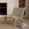 Loungestoel - Handgemaakt Boho Bali Ontwerp - Hout en Touw - Recia image 7
