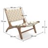 Loungestoel - Handgemaakt Boho Bali Ontwerp - Hout en Touw - Recia image 7