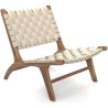 Loungestoel - Handgemaakt Boho Bali Ontwerp - Hout en Touw - Recia image 7