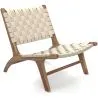 Loungestoel - Handgemaakt Boho Bali Ontwerp - Hout en Touw - Recia image 7