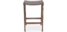 Houten Barkruk - Boho Bali Ontwerp - Leer - Recia image 7