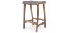 Houten Barkruk - Boho Bali Ontwerp - Leer - Recia image 7