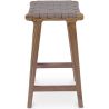 Houten Barkruk - Boho Bali Ontwerp - Leer - Recia image 7