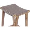 Houten Barkruk - Boho Bali Ontwerp - Leer - Recia image 7