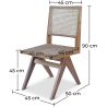 Silla de Comedor de Madera - Diseño Boho Bali - Breya image 7