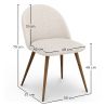 Eetkamerstoel - Bekleed met Bouclé stof - Scandinavische - Evelyne image 7