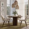 Eetkamerstoel - Bekleed met Bouclé stof - Scandinavische - Evelyne image 7