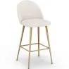 Barkruk bekleed met Bouclé stof - Scandinavisch ontwerp - Evelyne image 7