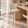 Barkruk bekleed met Bouclé stof - Scandinavisch ontwerp - Evelyne image 7