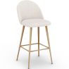 Barkruk bekleed met Bouclé stof - Scandinavisch ontwerp - Evelyne image 7