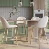 Barkruk bekleed met Bouclé stof - Scandinavisch ontwerp - Evelyne image 7