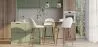 Kruk bekleed met Bouclé stof - Scandinavisch ontwerp - Evelyne image 7