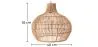 Rotan plafondlamp - Hanglamp Design Boho Bali - Elan image 7