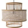 Rotan plafondlamp - Hanglamp Boho Bali Design - Yei image 7