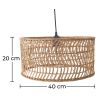 Rotan Plafondlamp - Hanglamp Design Boho Bali - Beri image 7