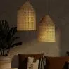 Rotan plafondlamp - Hanglamp Design Boho Bali - Fai image 7