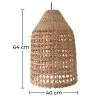 Rotan plafondlamp - Hanglamp Design Boho Bali - Fai image 7