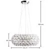 Plafondlamp - Hanglamp - Kristallen Ballen - 35 cm - Savoni image 7