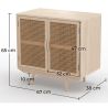 Naturel houten buffetkast - Boho Bali Design - 2 deuren - Treys image 7