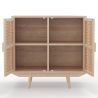 Naturel houten buffetkast - Boho Bali Design - 2 deuren - Treys image 7