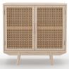Naturel houten buffetkast - Boho Bali Design - 2 deuren - Treys image 7