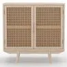 Naturel houten buffetkast - Boho Bali Design - 2 deuren - Treys image 7