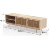 Houten TV-meubel - Natuurlijk Hout - Boho Bali Design - Treys image 7