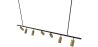 Rails Plafondlamp - 7 verstelbare gouden spotlights - 140CM image 7