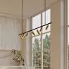 Rails Plafondlamp - 7 verstelbare gouden spotlights - 140CM image 7