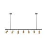 Rails Plafondlamp - 7 verstelbare gouden spotlights - 140CM image 7