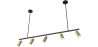 Rails Plafondlamp - 5 Verstelbare Gouden Spotlights - 110CM image 7