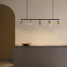 Rails Plafondlamp - 5 Verstelbare Gouden Spotlights - 110CM image 7