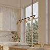Rails Plafondlamp - 5 Verstelbare Gouden Spotlights - 110CM image 7