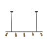 Rails Plafondlamp - 5 Verstelbare Gouden Spotlights - 110CM image 7