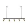 Rails Plafondlamp - 5 Verstelbare Gouden Spotlights - 110CM image 7