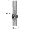 Lamp Wandlamp - Kristal en Metaal - Kren image 7